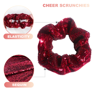 हॉट बिक्री कस्टम जिम्नास्टिक लोगो मुद्रित बाल टाई डिजाइनर रेशम साटन चीखे हेडबैंड स्क्रैंचिए के लिए हेडबैंड स्क्रैंचिए - Product Image 3