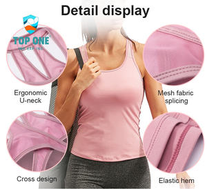 TopOne <b>Sleeveless</b> Tight Soft Dry Fitness Gym Running Training Xs Xxx <b>Shirts</b> Sports Workout Yoga Women's Tank Tops - Product Image 2