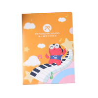 Impresión personalizada A4 Plástico Pp Pvc Suministros de oficina Archivo en forma de L transparente Carpeta de documentos transparente con bolsillo frontal