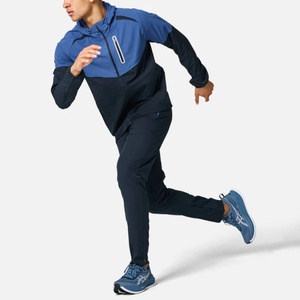Vêtements de sport pour hommes, ensemble veste coupe-vent et pantalon, <span class=keywords><strong>tenue</strong></span> extensible imperméable pour hommes - Product Image 4