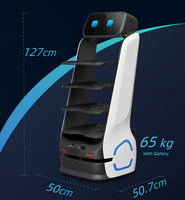 Robot Serveur Intelligent pour la Livraison de Repas en Libre-Service dans les Restaurants, Utilisation en Milieu Minier, Marque Qingdaosiboen, Poids 50kg, Garantie 6 Mois