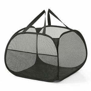 Cesto de Ropa Plegable de Malla Transpirable, Cesto para Ropa Sucia, Cesto de Lavandería Ligero - Product Image 1