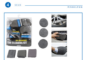 Nikeliang ชุดล้างรถ9ชิ้นชุดเครื่องมือทำความสะอาดพลาสติกพรีเมี่ยมไม่มีสารตกค้างไม่ต้องล้างออกรับประกัน3ปีดูแลแบบพกพา - Product Image 4