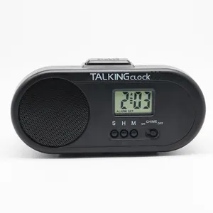 Retro radio shaped home voice clock for the elderly Radio Spanish Talking Digital Alarm Clock