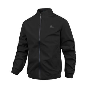 Veste de sport coupe-vent pour homme, col montant, décontractée, pour les trajets quotidiens, élastique, légère, chaude et confortable, tendance - Product Image 5
