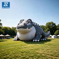 Crocodile gonflable : Modèles animaux, sculptures de zoo, spectacles de scène, décoration publicitaire