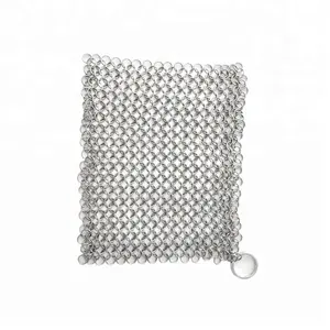 Stainless Cast Iron Cleaner Steel Cleaning Metal Wire Mesh Scrubber