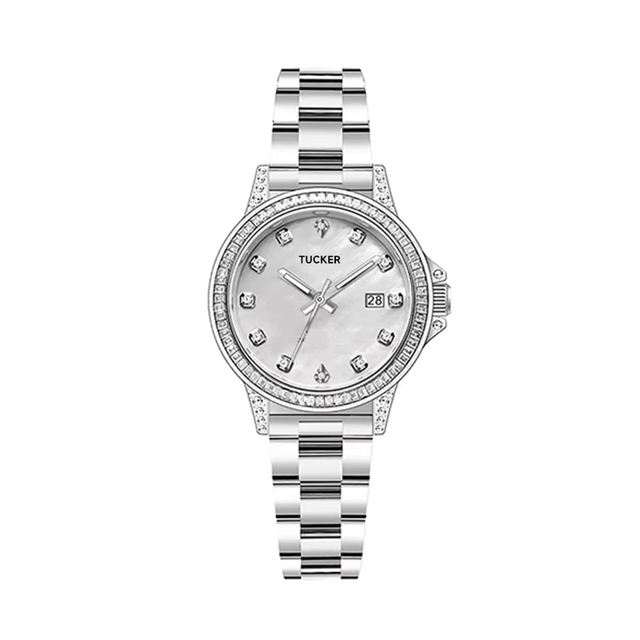 Top Brand Luxury Stainless Steel Alloy Quartz Watch for Business Women & Men Waterproof Luminous Date & Week Display