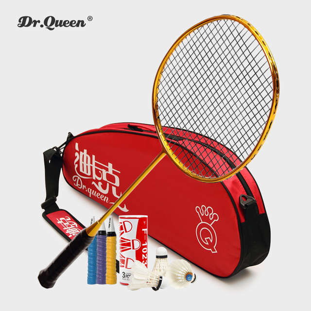 Golden Badminton Set - Premium Rackets with Bag, Shuttlecocks & Extras, Perfect for Play