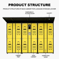 XinJu - Armario de Baño para Ducha, Armario Impermeable para Almacenamiento de Artículos Húmedos, para Gimnasio, Vestuario, Spa