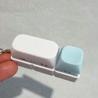 Porte-clés Fidget Clavier à touches rondes avec 2/3/4/9/24 interrupteurs, Jouet anti-stress, Bouton de décompression EDC, Cadeau