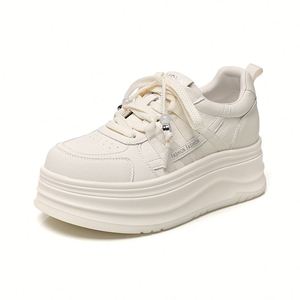 Zapatillas Blancas para Mujer, Primavera 2026, Nueva Llegada, Ligeras, con Suela Gruesa y Tacón Elevado, Calzado Deportivo Casual - Product Image 4