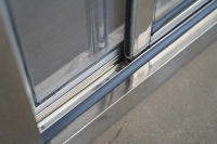 Ventanas Corredizas de Diseño Moderno con Rotura de Puente Térmico, Aislamiento Acústico, Doble Vidrio, Vidrio Low-E, Antirrobo, Acero Inoxidable para Hotel