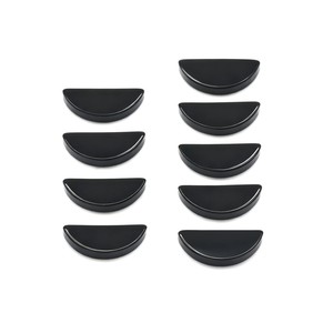 Nửa mặt trăng hình dạng <span class=keywords><strong>Cabochon</strong></span> mịn đánh bóng lỏng màu đen Onyx Agate đá quý bán buôn số lượng lớn giá nhà máy trực tiếp - Product Image 2