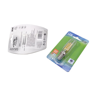 Fsc chứng nhận tùy chỉnh in đầu chèn thẻ bóng đèn vỏ sò rõ ràng nhựa vỉ gói bao bì thẻ - Product Image 3