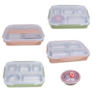 Anna Karenina 304 Stainless Steel <b>Lunch</b> <b>Box</b> 5 Compartment <b>Insulated</b> Bento <b>Box</b> For Students And Adults With Lid - Product Image 4