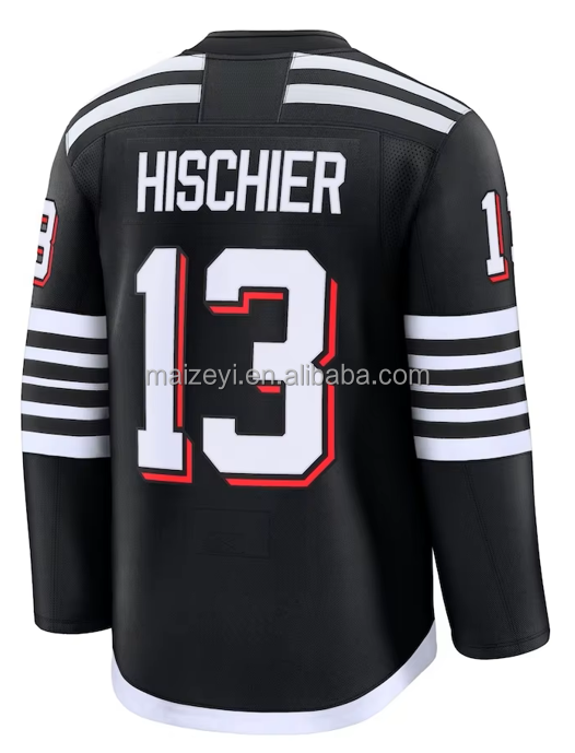 #13 Nico Hischier Noir