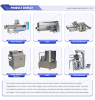 Puff Corn Snack Stick Process Machines Line Equipment Extruded Wheat Flour Snack Processing Machinery Plant Cost