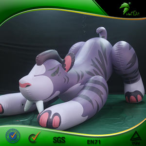 <span class=keywords><strong>Tigre</strong></span> gonflable couineur transportable, jouet à Air pour la piscine, bâton dentaire, animaux - Product Image 1