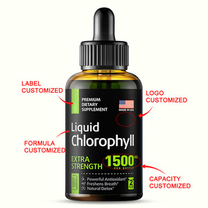 Gouttes liquides de chlorophylle végétaliennes bio 5000mg en vrac pour le soin corporel, détoxifiantes, antioxydantes, avec extrait d'<span class=keywords><strong>aloe</strong></span> <span class=keywords><strong>vera</strong></span> et d'extraits de plantes sauvages en flacon - Product Image 6
