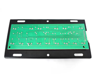 Clavier mécanique filaire ergonomique à 14 boutons, mini clavier de jeu avec interrupteurs bleus, rétroéclairage LED pour machine de jeu d'arcade
