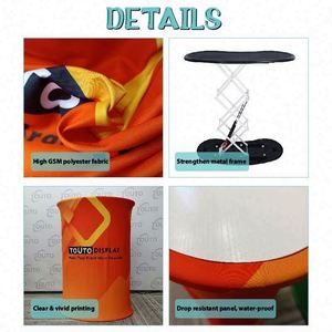 Foldable Aluminum Custom Trade Show Table Counter 3X3 Exhibition <b>Stand</b> Trade Show Booth Table Custom Design Display Counter - Product Image 4
