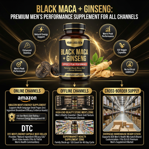OEM Label pribadi kapsul ekstrak Maca hitam Maca organik mendukung kinerja dan meningkatkan Stamina energi suasana hati untuk dewasa - Product Image 2