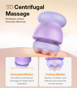 2025 Nieuwe Aanwinst Thuisgebruik Lichaamsafslankingsmassageapparaat Diepe Weefselpercussie 3D Roterende Massageapparaat - Product Image 3