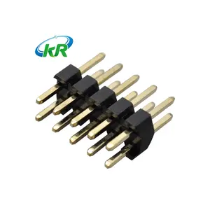 KR2006 2mm pitch male pin header straight gold plated pcb connector