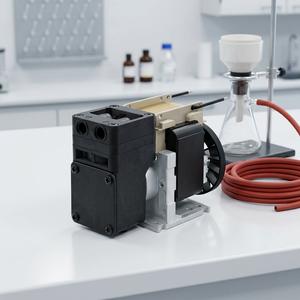 Dry CEMS Corrosion Resistant Sampling Pump UN-5.5SPC 540mmHg, 5.5 LPM AC Diaphragm Pump for Analytical instruments - Product Image 2