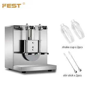 FEST Máy LắC Bằng Thép Không Gỉ Với Cốc Lắc Đôi Máy Pha Trà Bong Bóng