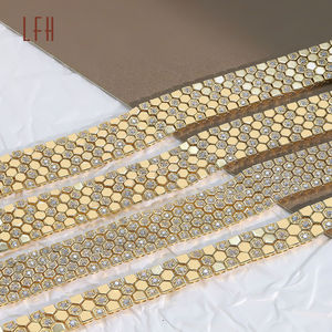 Venta al por Mayor de Cadena de Eslabones Torcidos, Joyería de Oro Sólido, Oro de 18k Real Au750, Cadena de Oro Real de 18k, Joyería Empeñable, Fabricante de 18k - Product Image 2