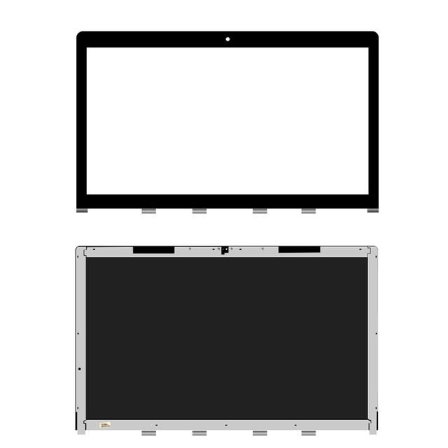 HK-HHT Notebook LCD Protector Screens Cover Panel Glass Bezel for iMac 21.5 Inch A1311 Year 2009 2010 2011