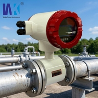 Medidor de Flujo de Agua Magnético Digital de Alta Precisión (±0.5%) DN15-DN3000 WKLD, Medidor de Flujo Electromagnético Industrial Anticorrosión