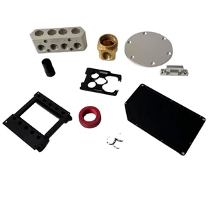 OEM CNC nhôm tấm nhà máy Outlet đen anodized quay phay các bộ phận gia công độ dày khác nhau bao gồm thép kim loại - Product Image 1