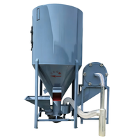 Mélangeur vertical commercial en acier de 500 kg, grande capacité pour l'élevage de porcs et de bovins à grande échelle