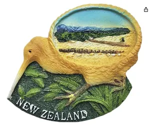 Resin 3D New Zealand Kiwi Fridge magnet tourist souvenir