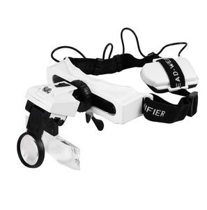 Loupes de bricolage à bandeau, dispositif avec lumière LED et lentille interchangeable, - Product Image 2