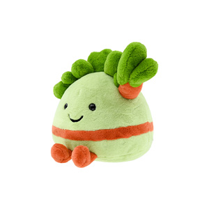 Yeni varış peluş yeşil havuç özel karikatür sevimli dolması sebze ve meyve serisi için yürümeye başlayan oyuncaklar - Product Image 5