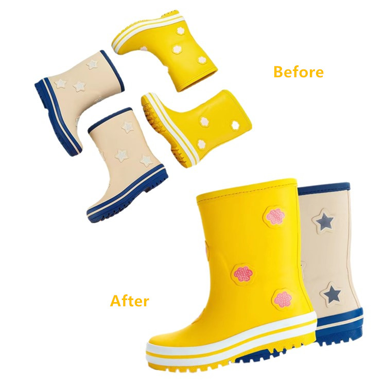 Детские резиновые сапоги нового дизайна 2022 года, меняющие цвет