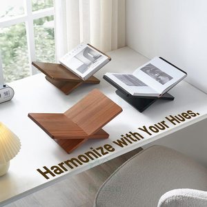 Soporte de Libros de Madera Sólida de Diseño Moderno, Resistente, para Cocina, Escritorio, Exhibición, Lectura, Soporte para Libros Abiertos Extra Grande, para Libros de Cocina - Product Image 5