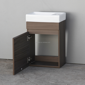Mueble <span class=keywords><strong>de</strong></span> <span class=keywords><strong>Baño</strong></span> Flotante Moderno <span class=keywords><strong>de</strong></span> 40 cm, Gabinete <span class=keywords><strong>de</strong></span> Almacenamiento Suspendido en la Pared con Lavabo <span class=keywords><strong>para</strong></span> Baños <span class=keywords><strong>Pequeños</strong></span> y Vestuarios - Product Image 3