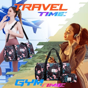Hochwertige wasserdichte Weekender-Tasche Reisetasche Sporttasche mit Schuh taschen für Reises port Gym Reise für Frauen - Product Image 6