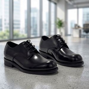Chaussures habillées formelles pour hommes en cuir véritable, à bout pointu, style Oxford, classiques, pour affaires, livraison directe - Product Image 1