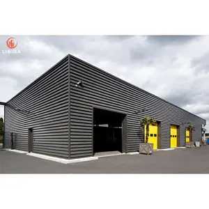 Prefabricated Metal Barn Steel Warehouse Hangar Shed Hangar Prefabricated Steel House Structure Building Metal Factory For Sale