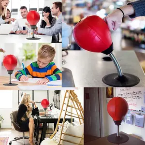 MR Gym Equipment Desk Boxing Ball With Suction Cup Base Speed Ball Desk Punching Bag Stress Buster For Office Home Workout