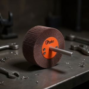 Roue à lamelles abrasives Ttake 40x10 mm, tige de 6 mm, grain 120 pour le meulage des métaux - Product Image 3