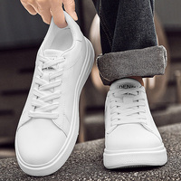 Scarpe da ginnastica uomo montacarichi scarpe bianche nere più alte uomo sport di moda per il tempo libero aumento delle scarpe di altezza 6-10Cm