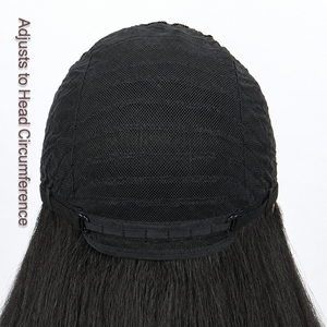 Perruque synthétique noire longue et droite, style Yaki, pour femme – Offre spéciale - Product Image 5