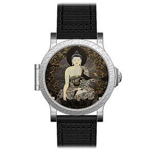 Classica cassa in acciaio inossidabile donna uomo orologio analogico al quarzo buddismo orologio <span class=keywords><strong>da</strong></span> <span class=keywords><strong>polso</strong></span> artistico <span class=keywords><strong>da</strong></span> <span class=keywords><strong>collezione</strong></span> - Product Image 3